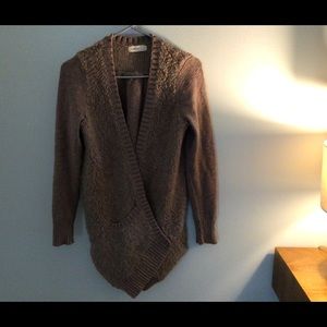 Anthropologie Sleeping on Snow brown cardigan
